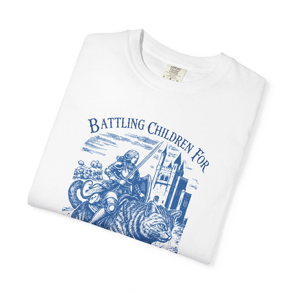 Battling Children Cat T-Shirt