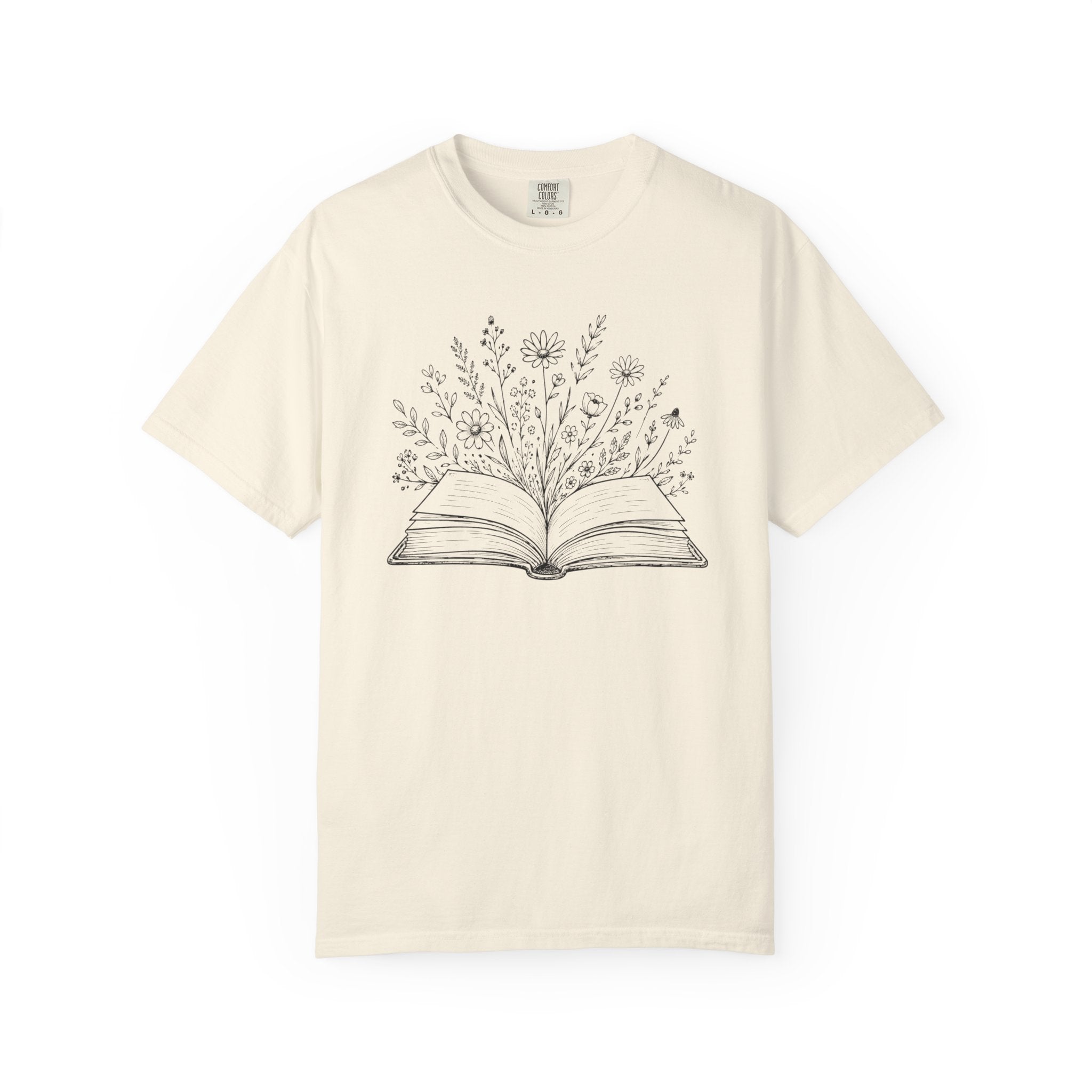 Floral Open Book T-Shirt