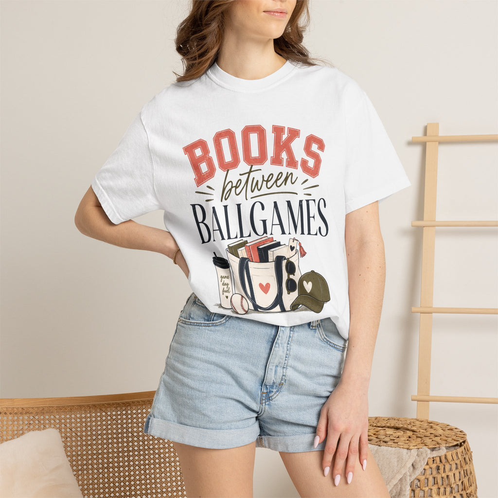 Books Between Ballgames Graphic T-Shirt