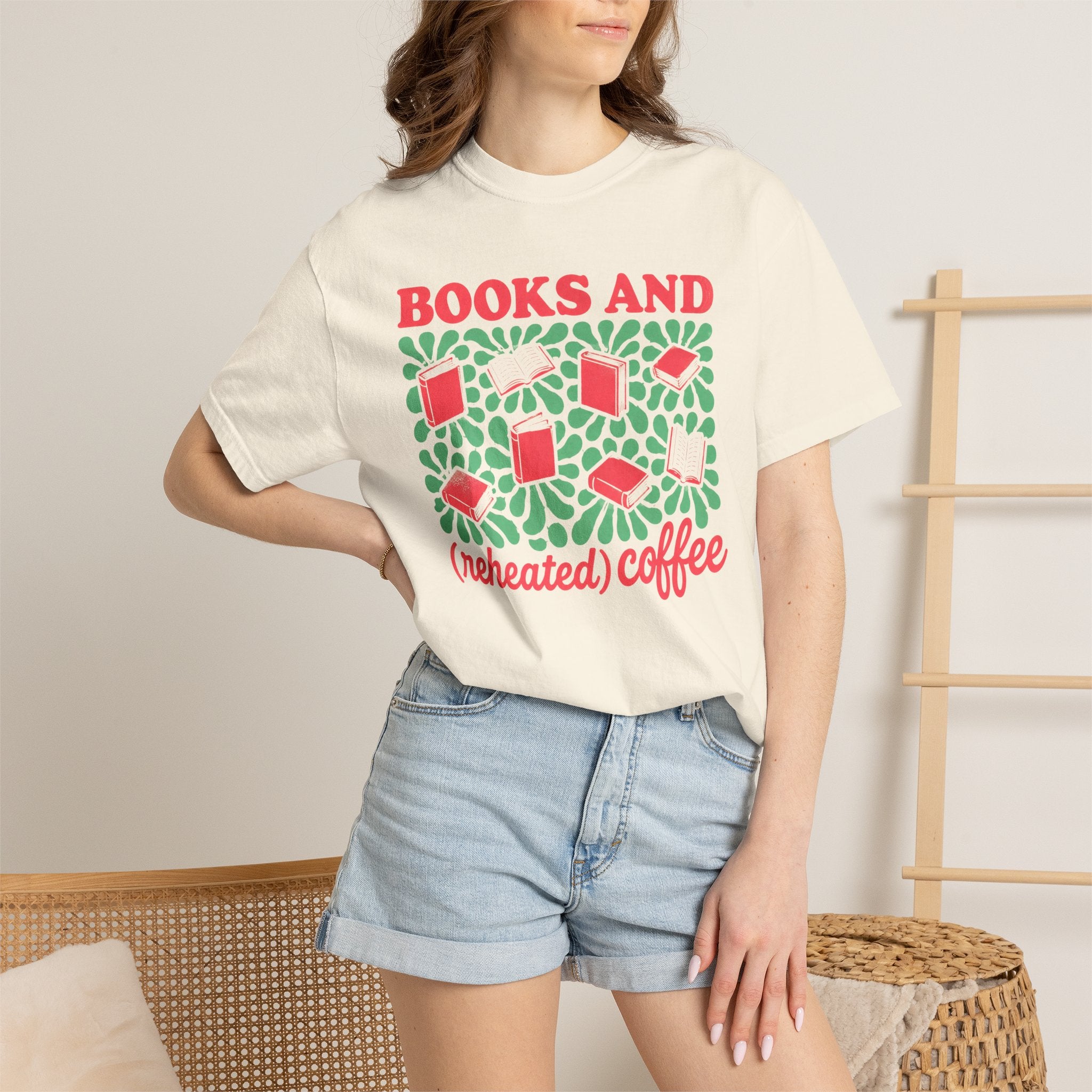 Books and Reheated Coffee T-Shirt