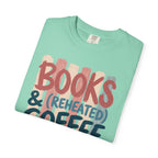 Books and Reheated Coffee Striped T-Shirt