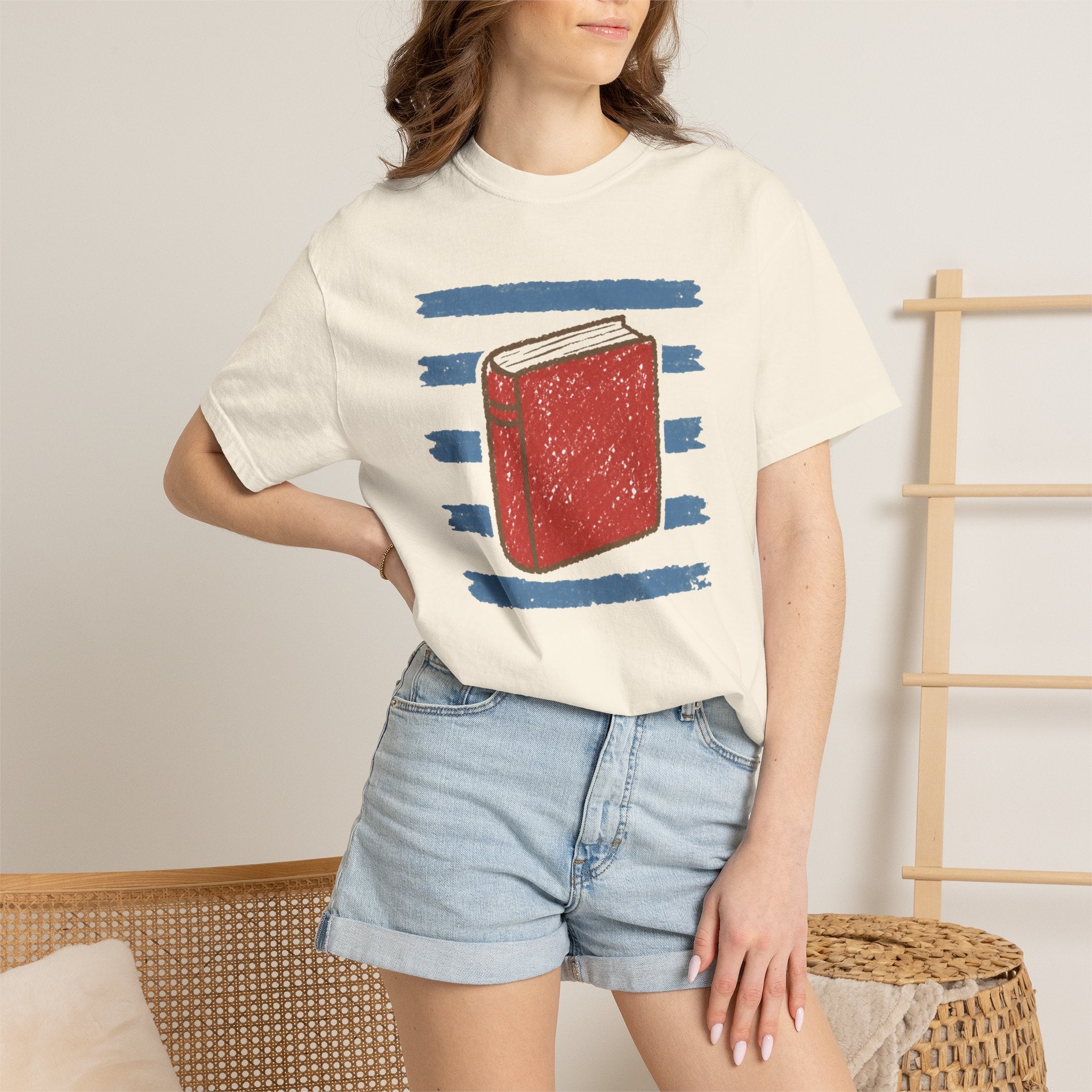 Striped Red Book T-Shirt