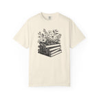 Floral Book Stack T-Shirt