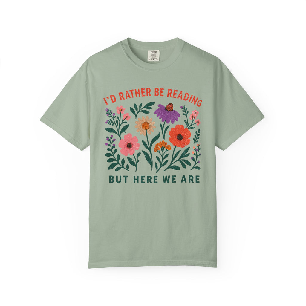 I'd Rather Be Reading Floral T-Shirt