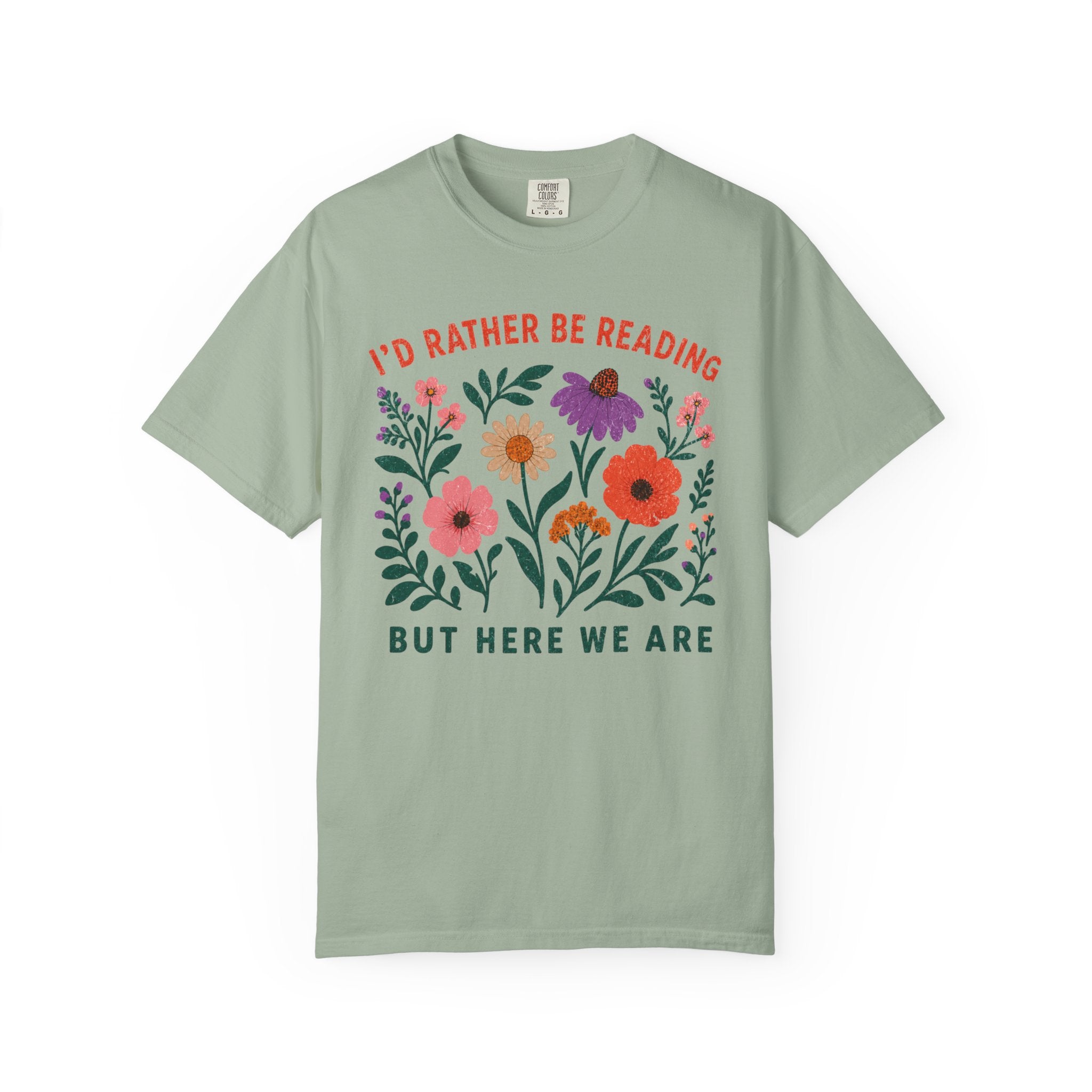 I'd Rather Be Reading Floral T-Shirt