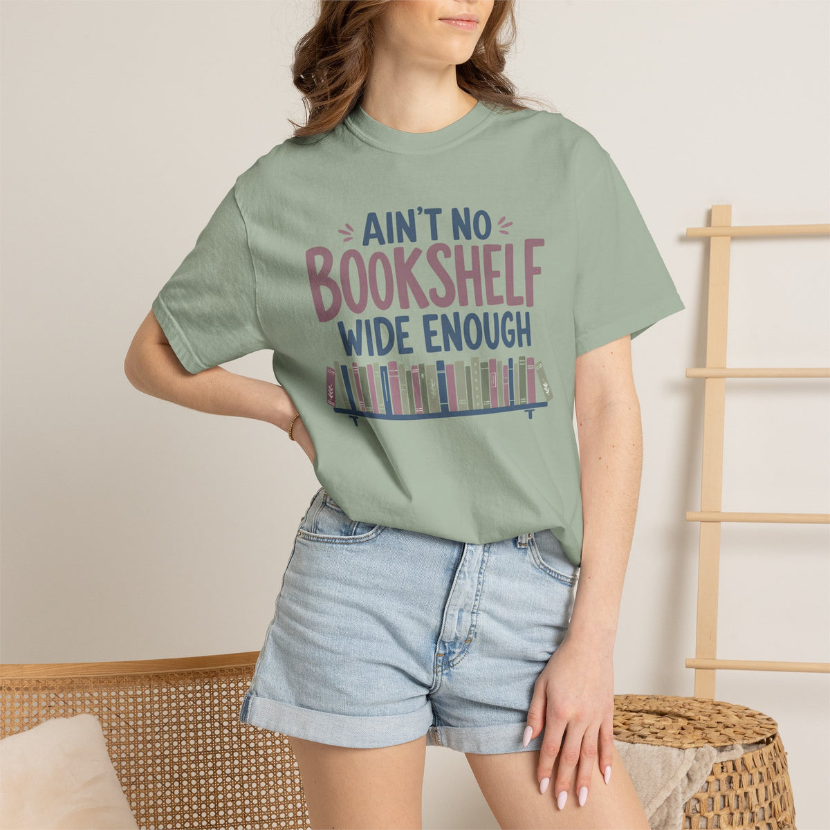 No Bookshelf Wide Enough T-Shirt