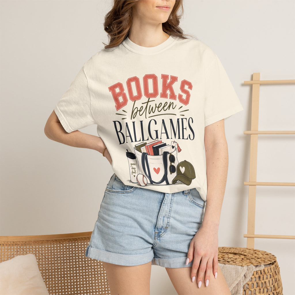 Books Between Ballgames Graphic T-Shirt
