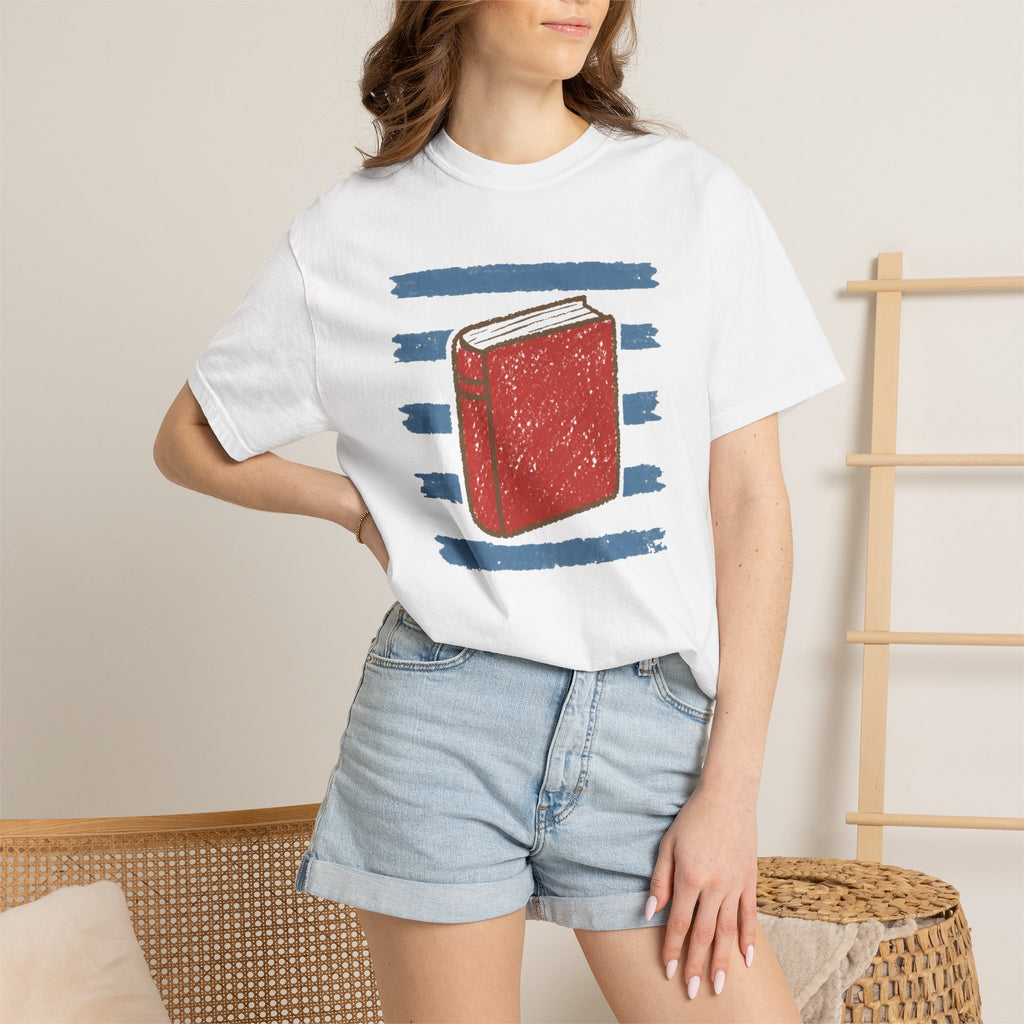 Striped Red Book T-Shirt