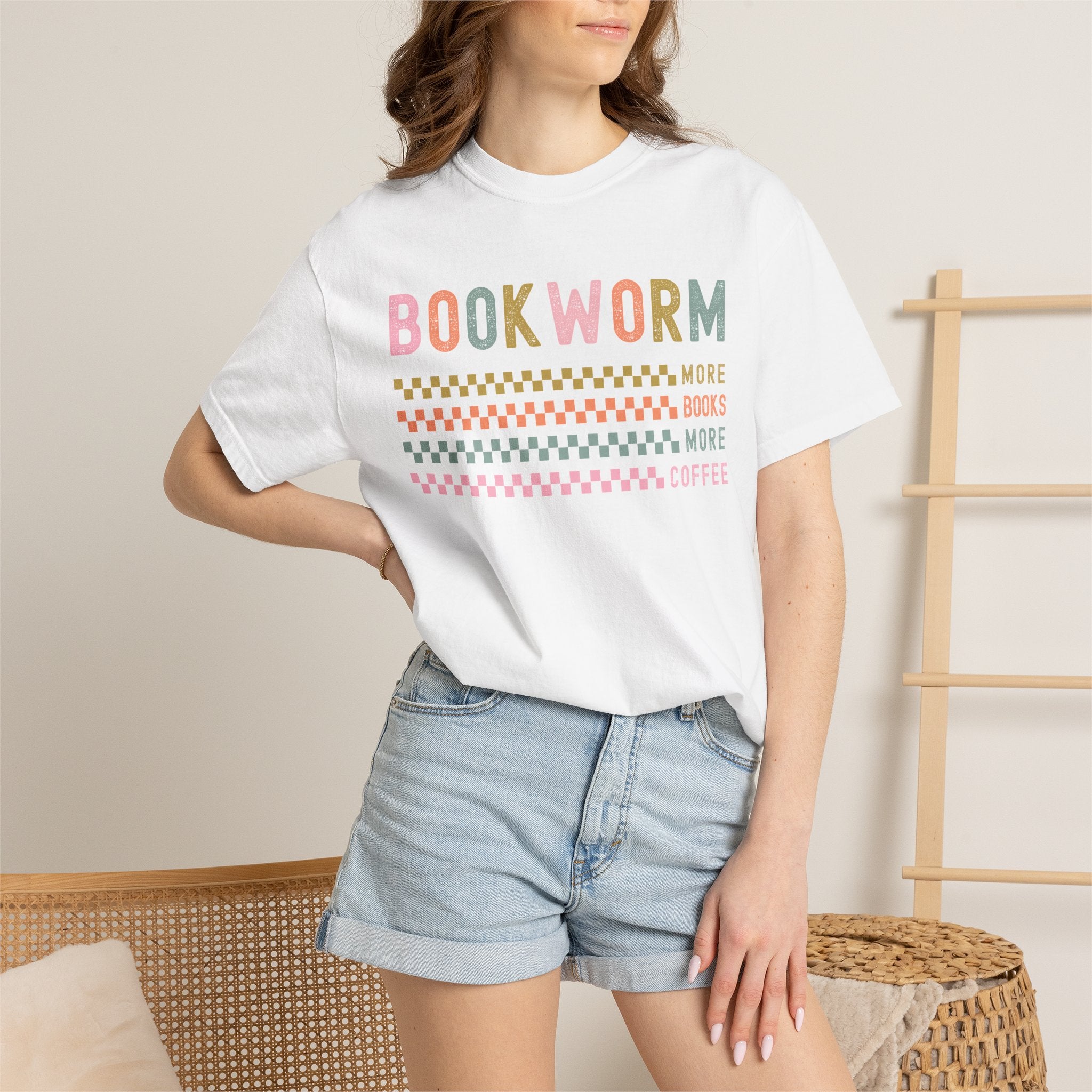 Bookworm More Coffee More Books T-Shirt