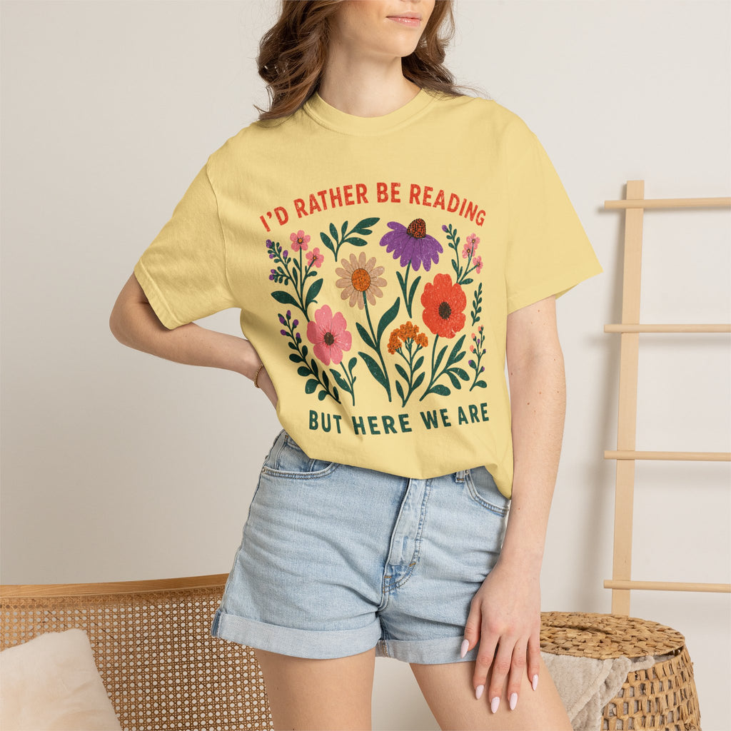 I'd Rather Be Reading Floral T-Shirt