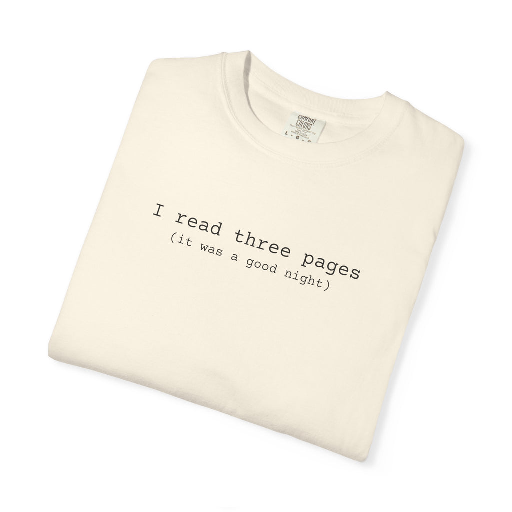 I Read Three Pages T-Shirt
