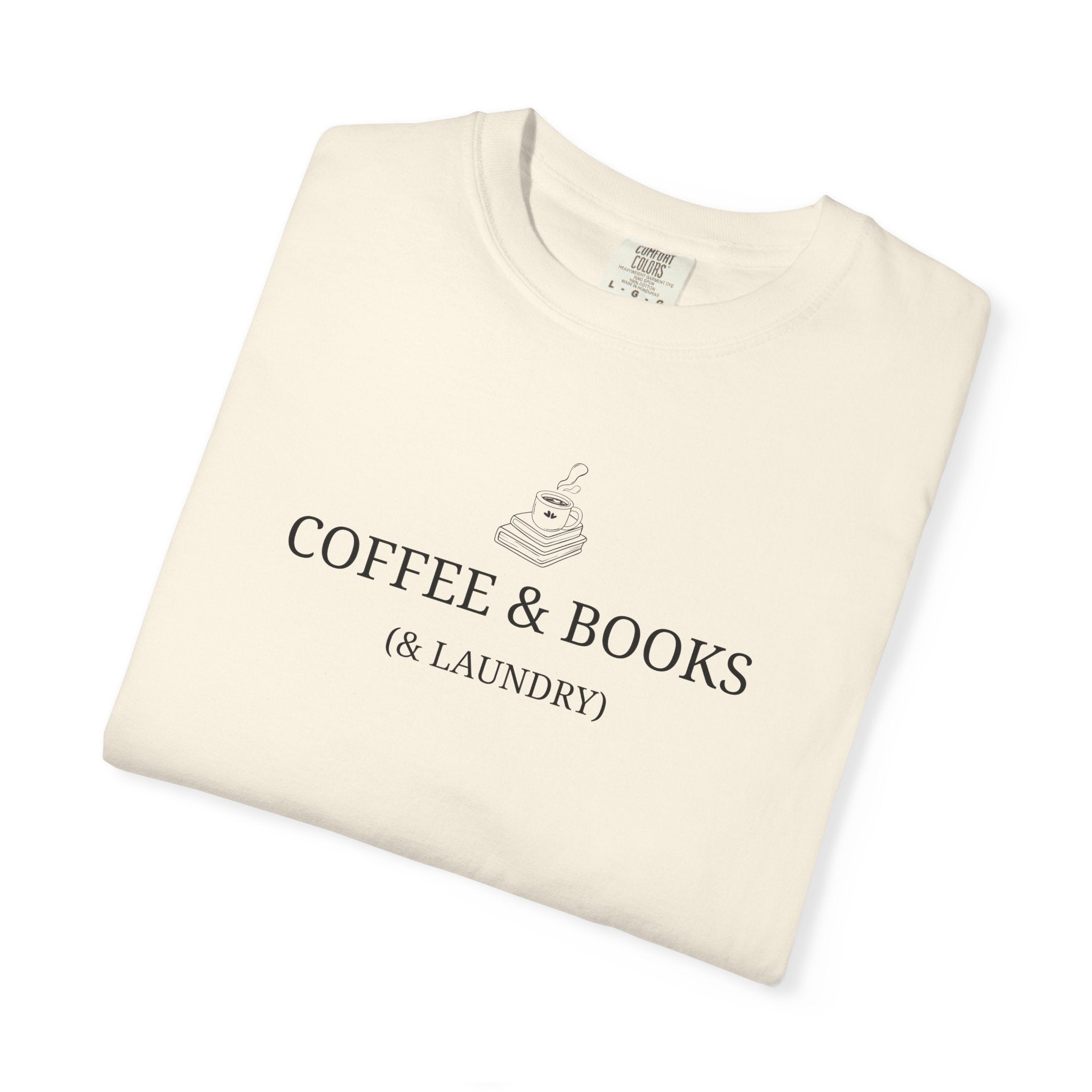 Coffee Books Laundry T-Shirt