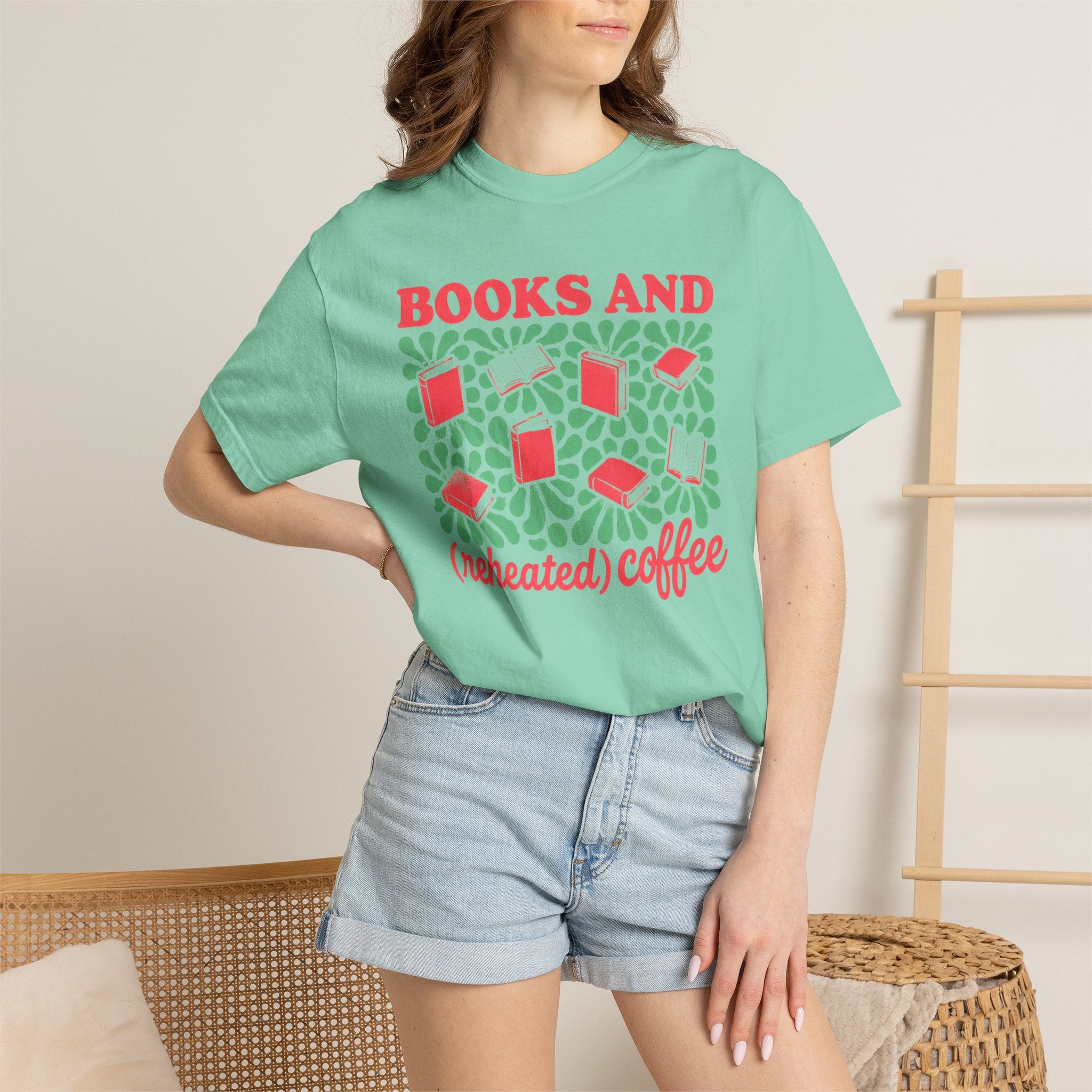 Books and Reheated Coffee T-Shirt