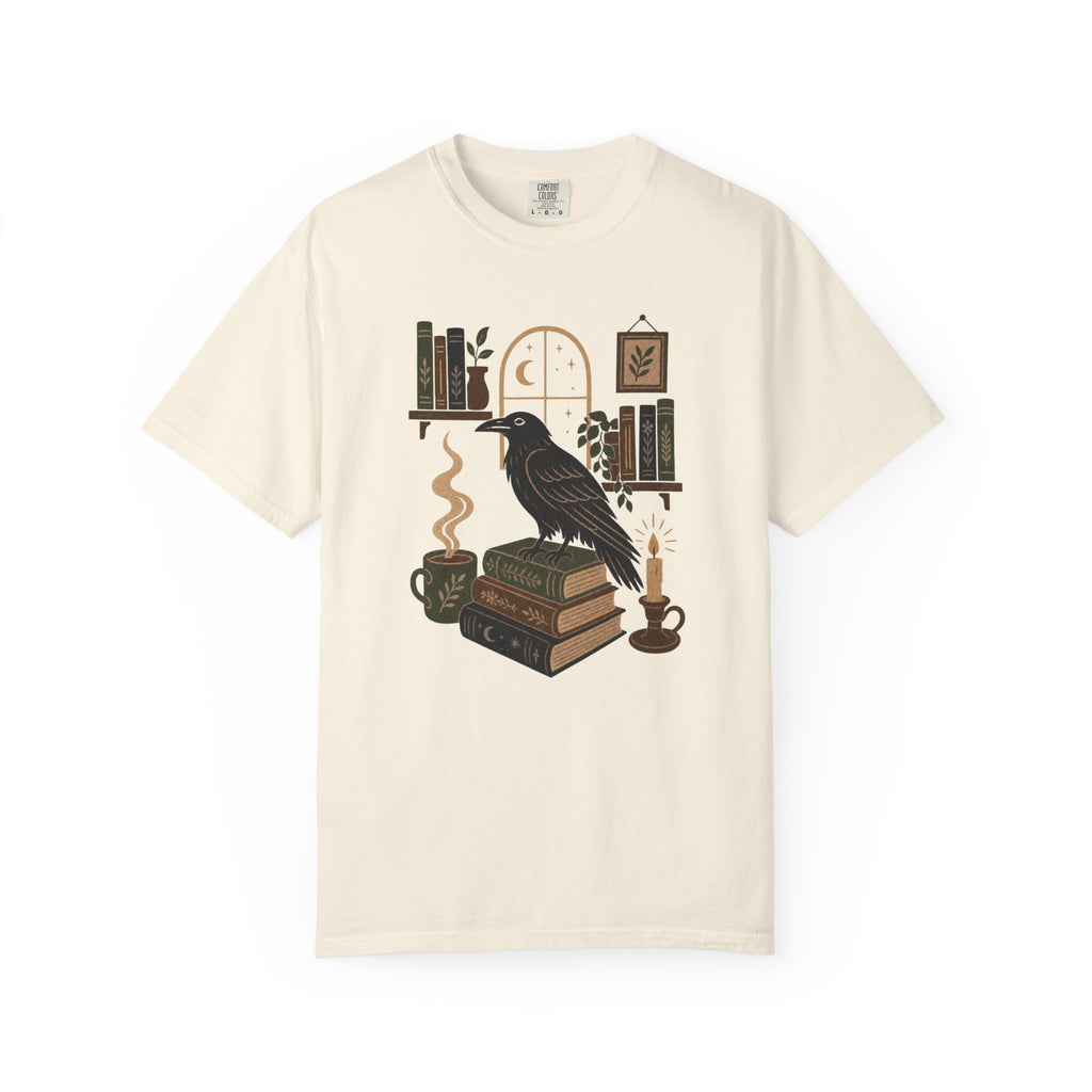 Crow Book Stack T-Shirt