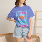 Coffee First Striped T-Shirt
