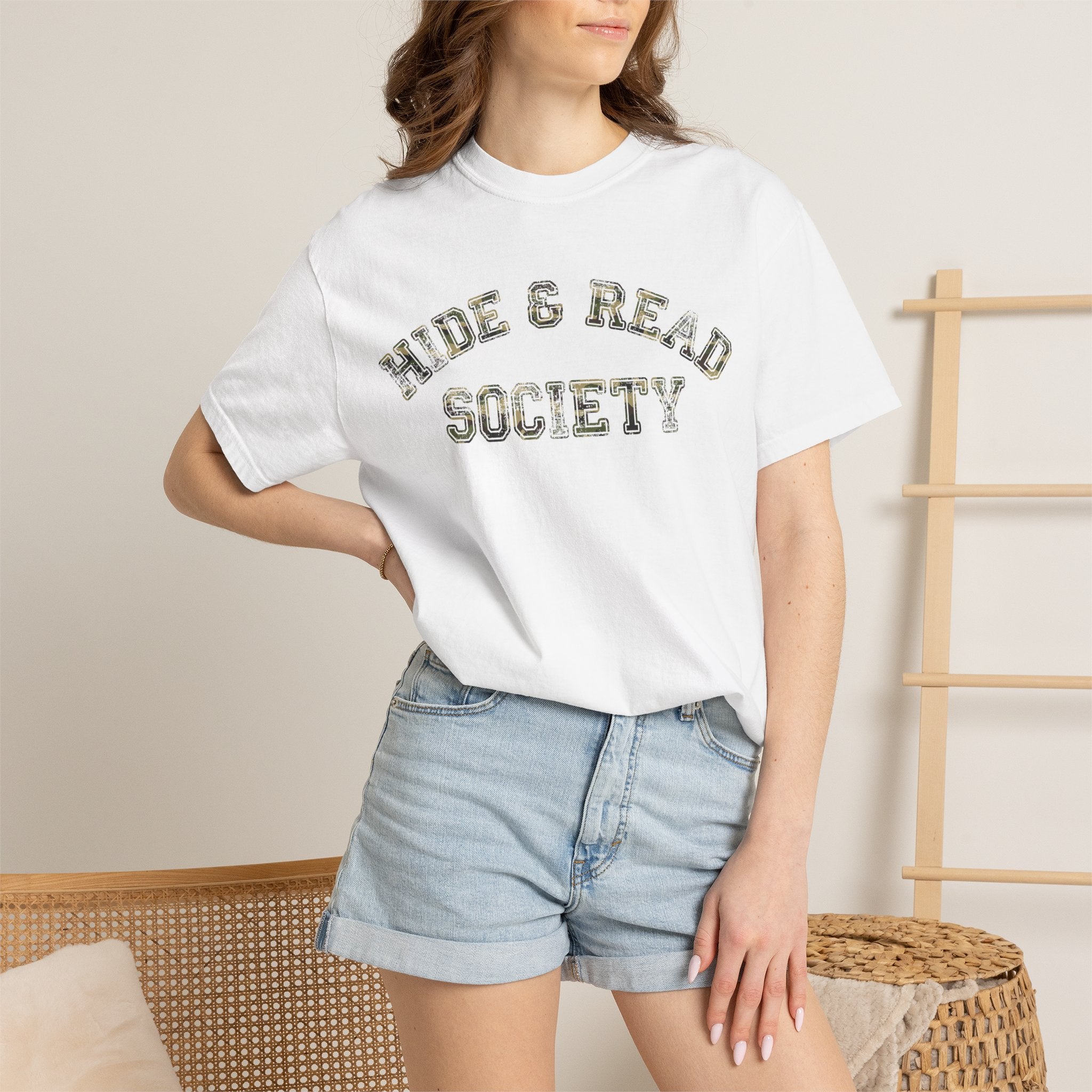 Camo Hide and Read T-Shirt