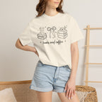 Books and Coffee Doodle T-Shirt