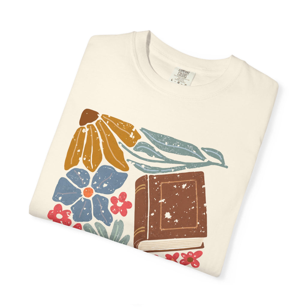 Abstract Floral Book T-Shirt