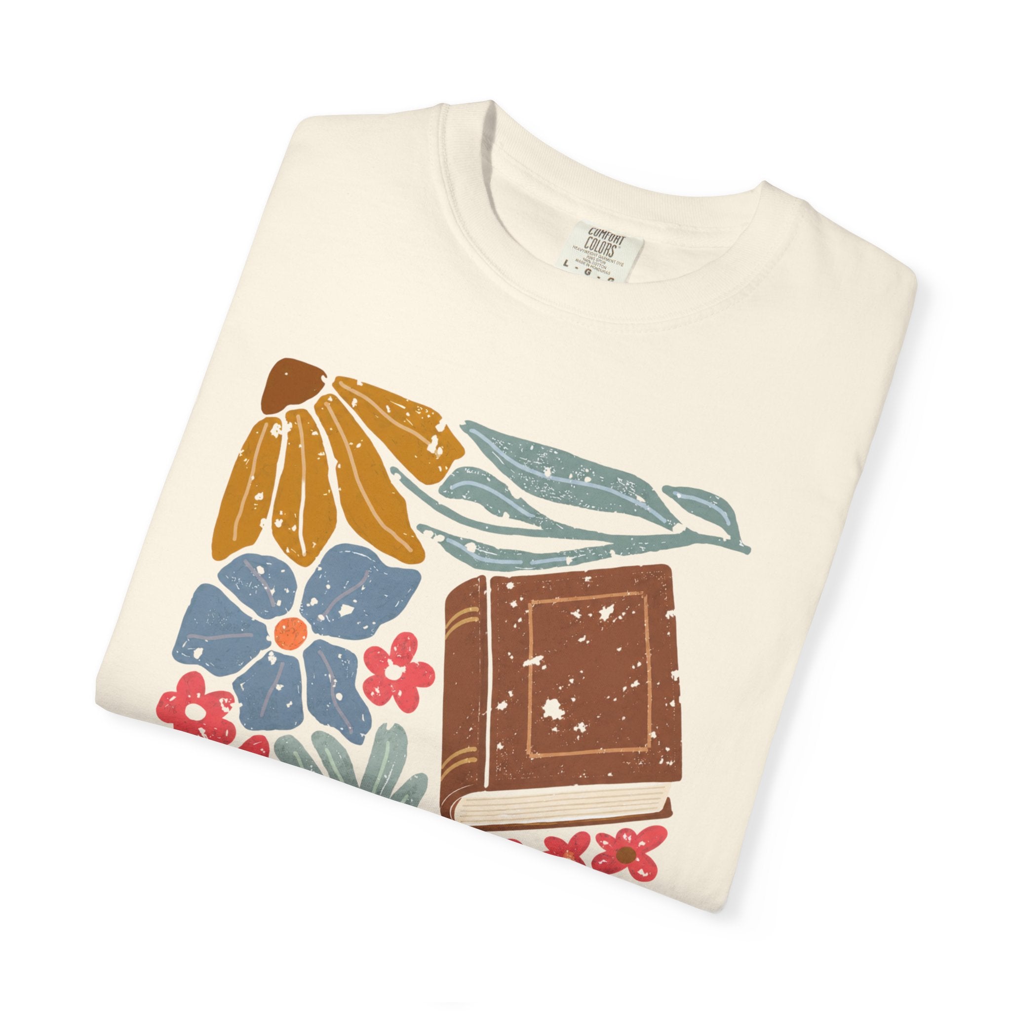 Abstract Floral Book T-Shirt