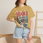 Books and Reheated Coffee Striped T-Shirt