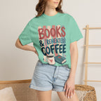 Books and Reheated Coffee Striped T-Shirt