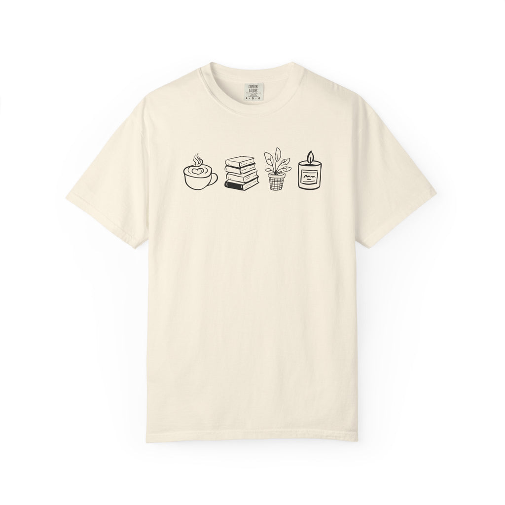 Coffee Books Plants T-Shirt