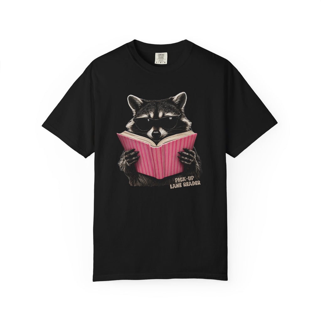 Raccoon Pick Up Lane Reader T-Shirt
