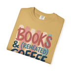 Books and Reheated Coffee Striped T-Shirt