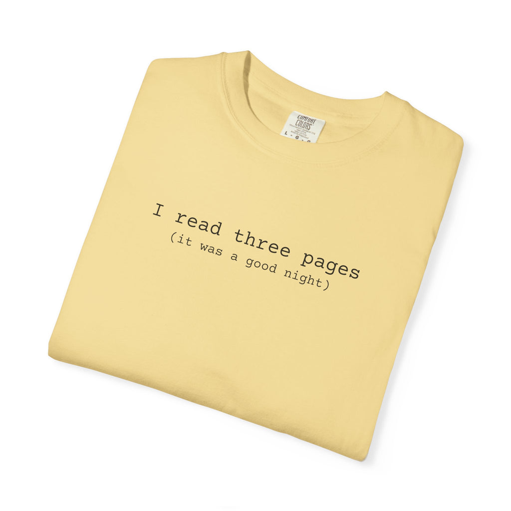 I Read Three Pages T-Shirt