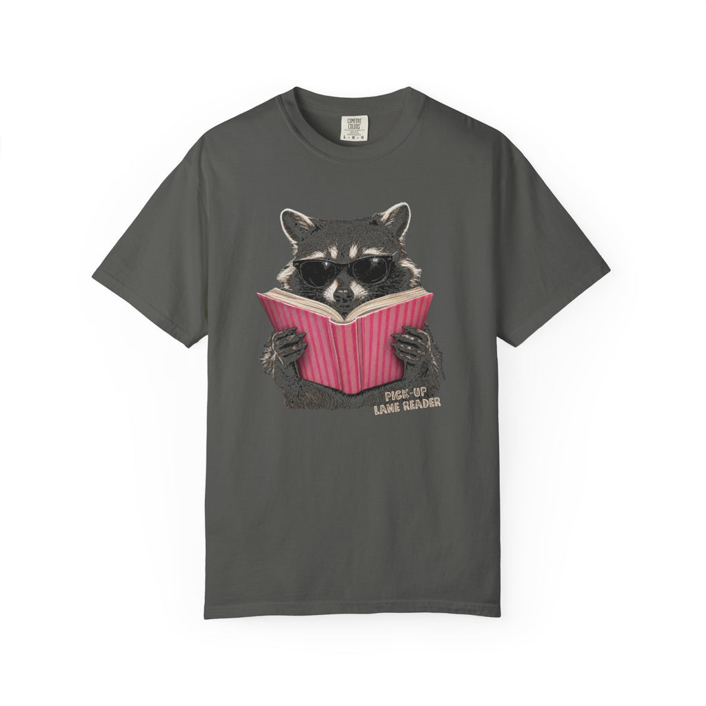 Raccoon Pick Up Lane Reader T-Shirt
