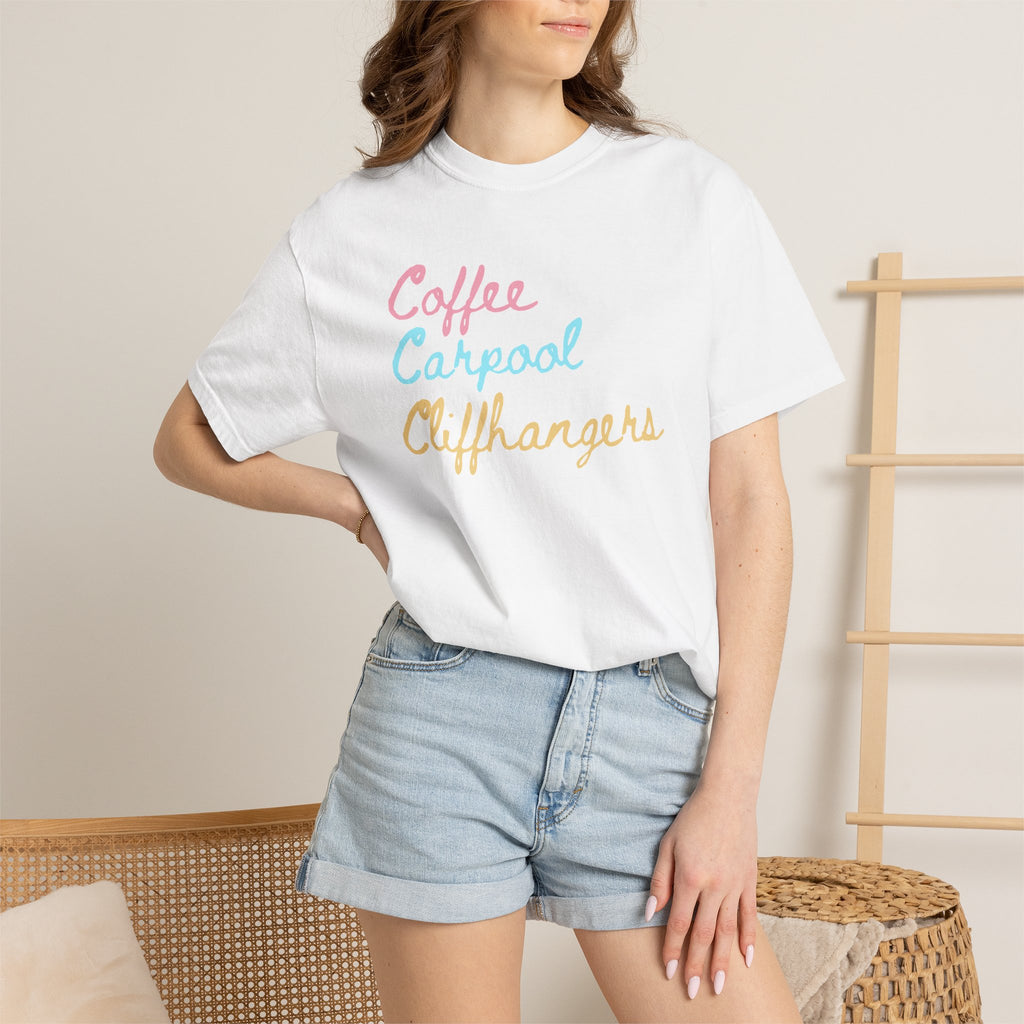 Coffee Carpool Cliffhangers T-Shirt