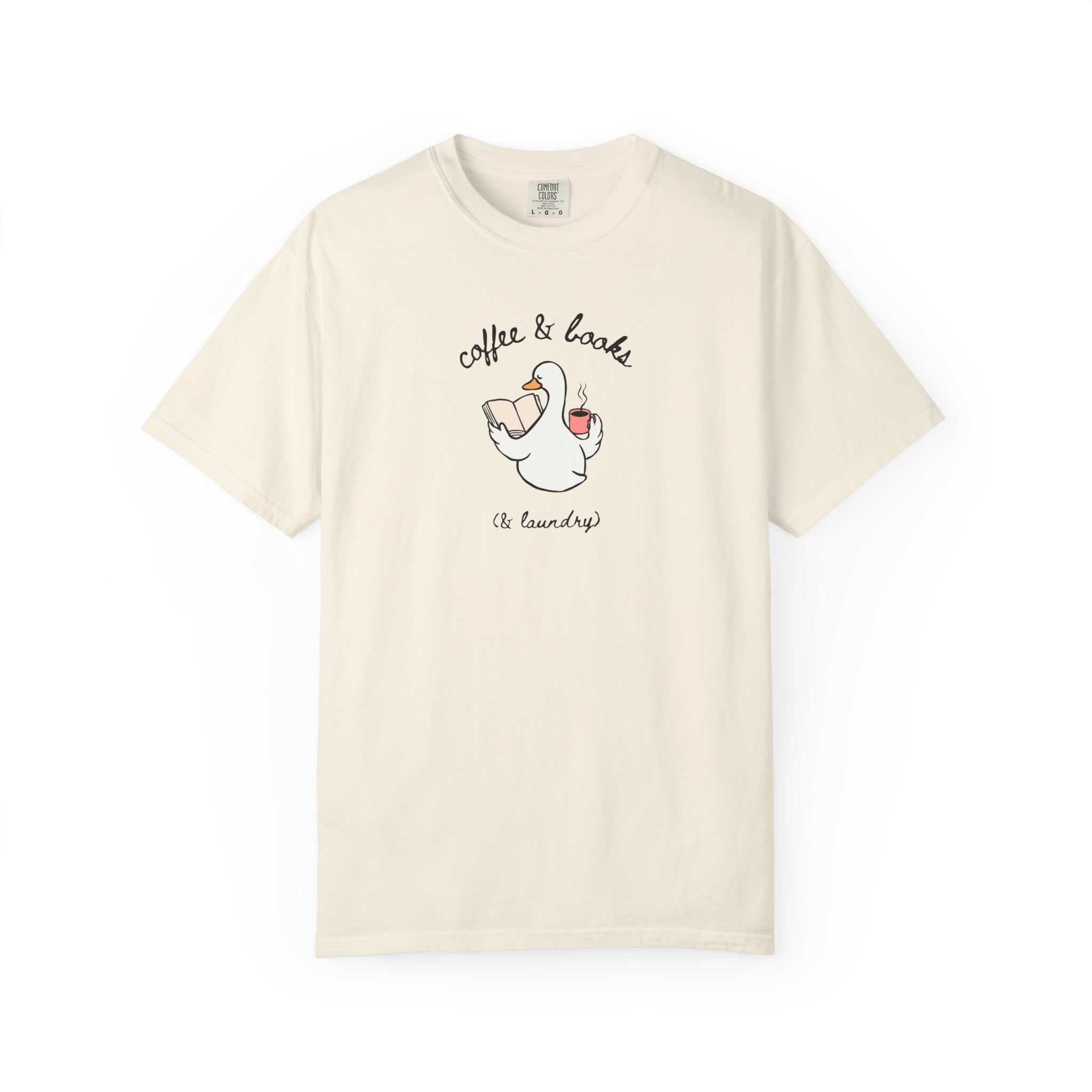 Goose Coffee Books Laundry T-Shirt