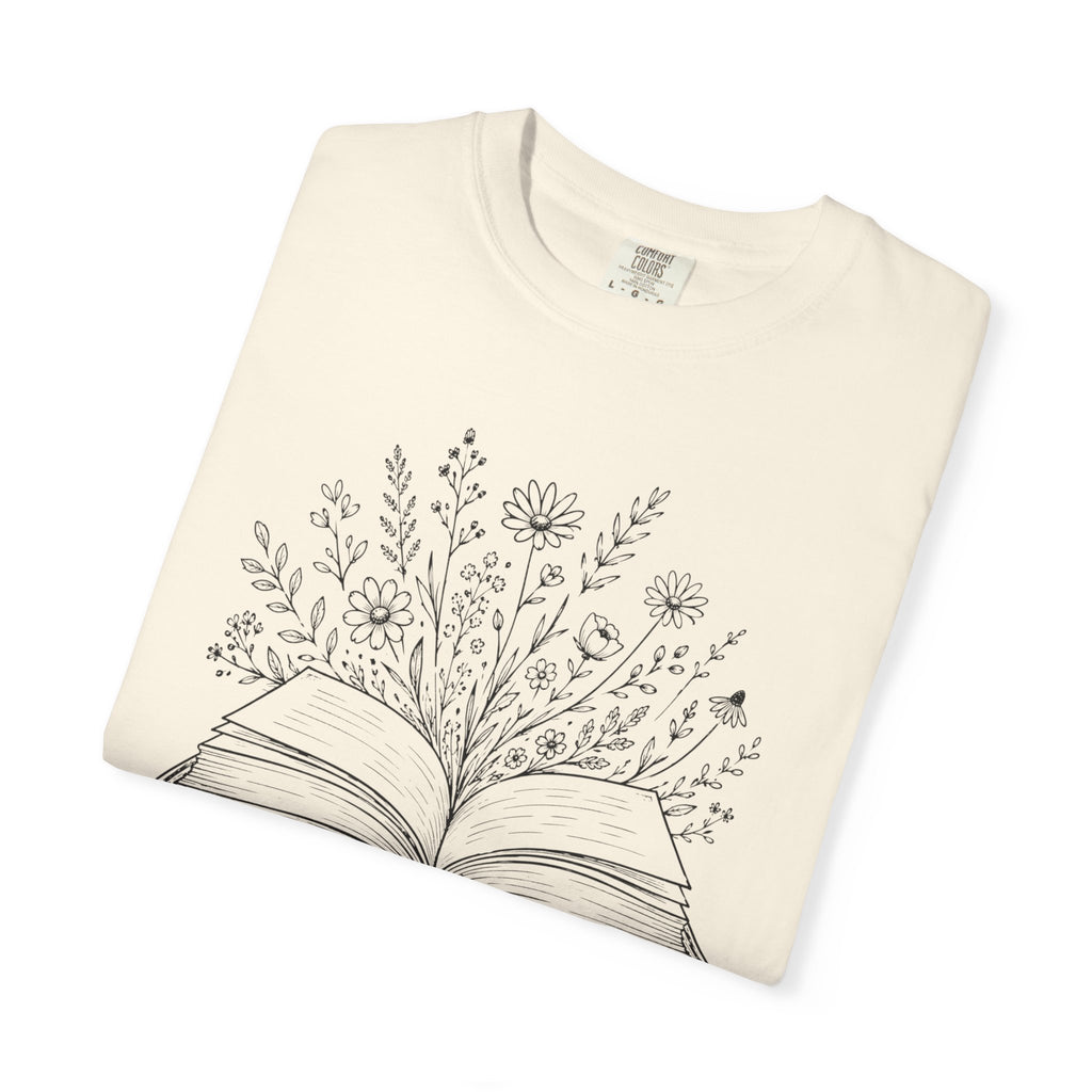 Floral Open Book T-Shirt