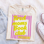 Tired Moms Book Club Purple Stripe T-Shirt