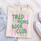 Striped Tired Moms Book Club T-Shirt