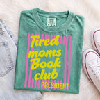 Tired Moms Book Club Purple Stripe T-Shirt