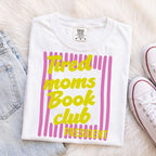 Tired Moms Book Club Purple Stripe T-Shirt
